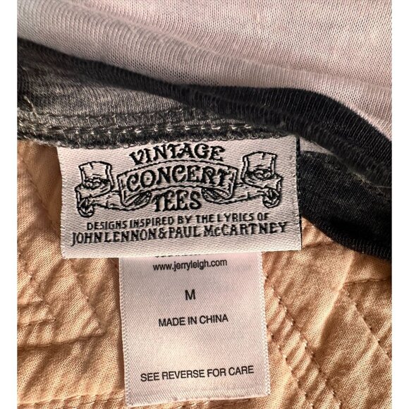 Vintage Concert tees ALL YOU NEED IS LOVE L/S white/multi Medium - Picture 3 of 4